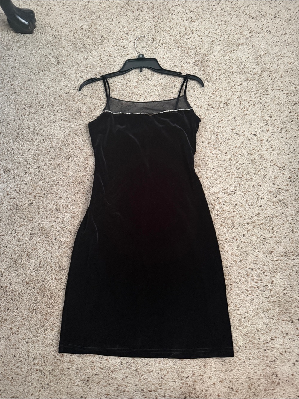Ruby Rox Black Velvet Slip Dress